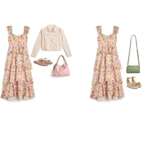 EN SAISON Presley Floral Midi Dress, Size Large, New with Tag MSRP $188 - Picture 10 of 13